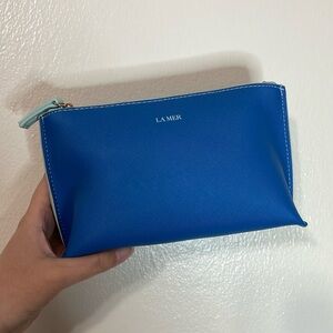 La Mer Blue Cosmetic Makeup‎ Bag